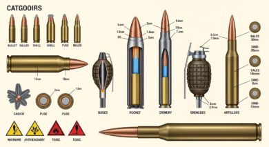 Militärische Munition: Klassifizierung, Gefahren und der Markt für inerte Stücke