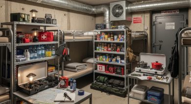 Aufenthalt im Schutzraum: Die komplette Ausstattung für mehrere Tage