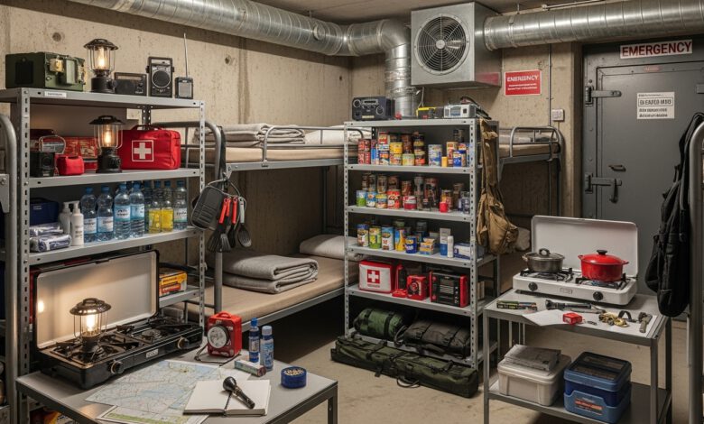 Aufenthalt im Schutzraum: Die komplette Ausstattung für mehrere Tage