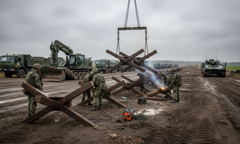 Operation Ostschild - Bundeswehr Pioniere errichten Panzersperren