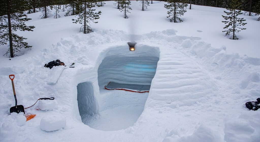 Snow Cave als Survival Shelter bauen