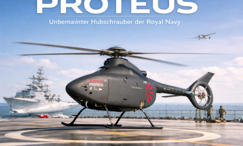 Der Proteus – unbemannter Hubschrauber der Royal Navy
