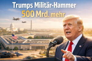 Trumps Militär-Hammer: 500 Mrd. mehr als geplant