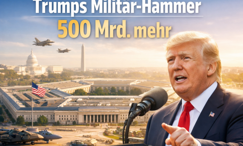 Trumps Militär-Hammer: 500 Mrd. mehr als geplant