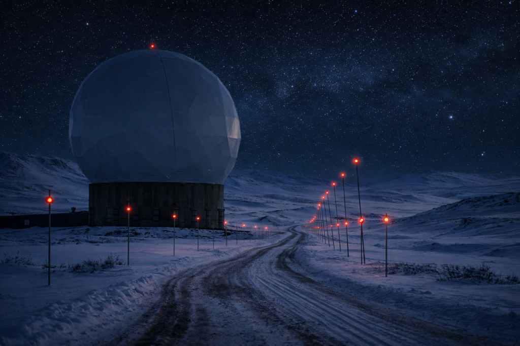 Golden Dome Nacht [Bildinhalt mit KI erstellt]