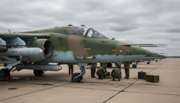 Su-25 wird zur Drohnen-Schleuder [Bildinhalt mit KI erstellt]