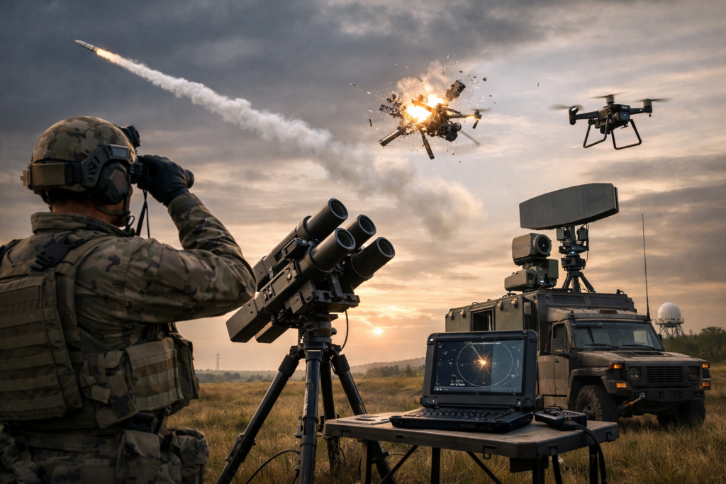 C-UAS erklärt: Drohnenabwehr heute [Bildinhalt mit KI erstellt]