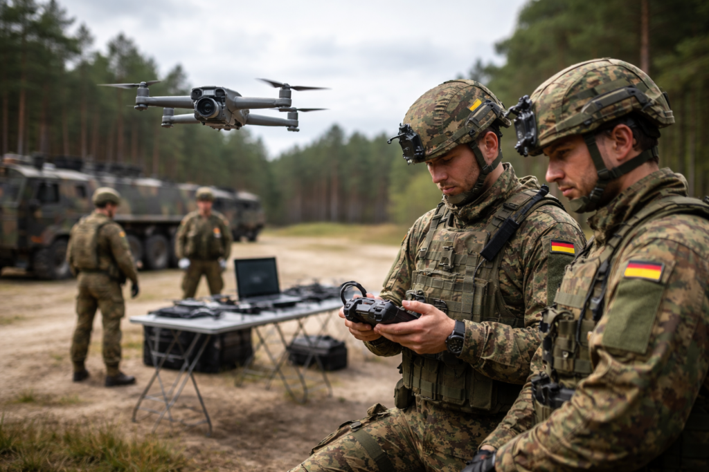 Drohnen: Bundeswehr rüstet massiv auf [Bildinhalt mit KI erstellt]