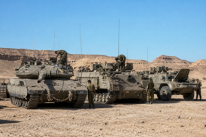 Gepanzerte Fahrzeuge der Israel Defense Forces (IDF) [Bildinhalt mit KI erstellt]