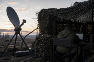 Die Rolle der Starlink Systeme im Ukraine-Krieg 2026 [Bildinhalt mit KI erstellt]