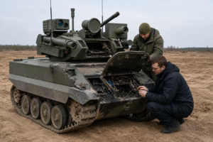 Uran-9: Teurer Roboterpanzer als militärisches Lehrstück [Bildinhalt mit KI erstellt]