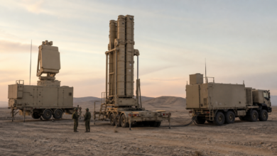 BARAK MX: Israel’s modular air-defence network for land and sea – editorial cover image – Bild mit KI generiert [Bildinhalt mit KI erstellt]