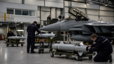 MBDA SPEAR: the miniature cruise missile for F-35, Typhoon and uncrewed platforms – editorial cover image – Bild mit KI generiert [Bildinhalt mit KI erstellt]