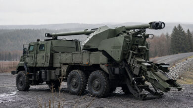 CAESAR MkII: الجيل الجديد من المدفع الفرنسي – صورة تحريرية – Bild mit KI generiert [Bildinhalt mit KI erstellt]